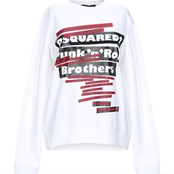 NWT Dsquared2 Tape Sweatshirt Top shirt Womens size L - Picture 6 of 7